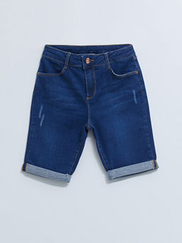 Basic Pamuklu K?z ?ocuk Jean ?ort