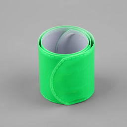 Цена за 9 шт. Светоотражающий слэп-браслет, самофиксирующийся, 22×3 см, цвет МИКС