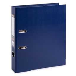 Expert Complete Регистратор PVC, 2-х стороннее покрытие, мет.уг. 50 мм 50 шт. Premier A4 арочный механ. (разб.) лён синий ЕС100161002