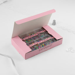 Цена за 20 шт. Булавки портновские, 35 мм, 80 шт., разноцветные