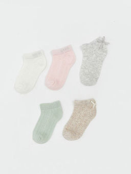 Desenli K?z Bebek Patik ?orap 5li