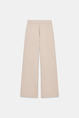 PANTAL?N FELPA WIDE LEG / Beige vigor? - Zara фото 6