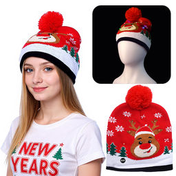 Шапка "Новогодняя сказка"
