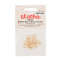 Zlatka Набор фурнитуры FMK-F04 5 х 12 шт 02 под золото  фото 3