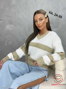 кофта женская с v-вырезом