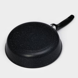 Сковорода Доляна «Элит», d=26 см, антипригарное покрытие, пластиковая ручка, алюминий, чёрная