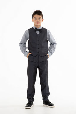 Серые брюки для мальчика Инфанта, модель 0911 СМ  фото 8