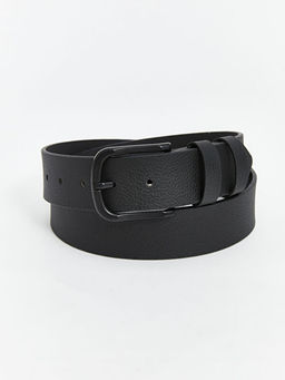 Deri G?r?n?ml? Erkek Kemer