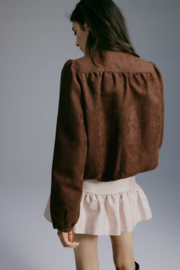 Chaqueta oversize de sarga - H&m фото 4