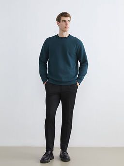 Bisiklet Yaka Erkek Sweatshirt