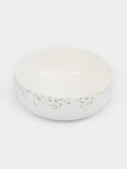 Салатник, 16х6 см, 700 мл, фарфор N, белый, Цветы и листья, Primrose - Anna lafarg фото 2