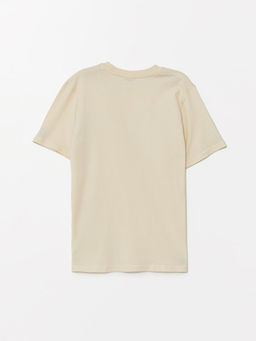 Bisiklet Yaka Bask?l? K?sa Kollu Erkek ?ocuk Ti??rt - Waikiki фото 2