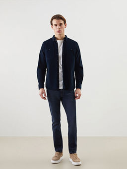 Regular Fit Uzun Kollu Kadife Erkek G?mlek