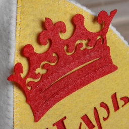 Шапка для бани Царь, просто царь с аппликацией - Simaland фото 7