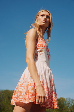 Vestido estampado de lino - H&m фото 5