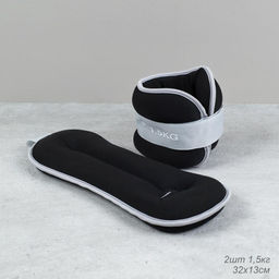 Утяжелители для рук и ног Woohooo FitLimbs II / W1.5-1.5BL / набор 2 шт / 3 кг (1,5х1,5) / наполнитель песок / черный/уп 5/ - ГалеонТрейд фото 4