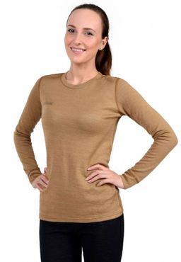 Фуфайка (термобелье) двухслойное (верблюжья шерсть + кофейное волокно) цвет натуральный  ЖЕН