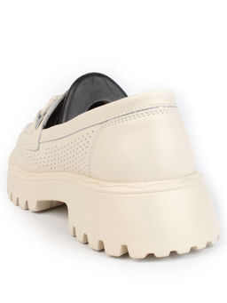 03-PDD179-2 BEIGE Лоферы женские (натуральная кожа)