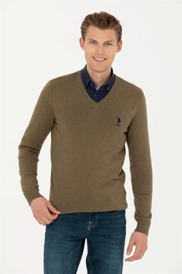 Мужской свитер цвета хаки - U.s. polo assn фото 10