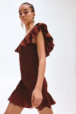 Flounced off-the-shoulder dress - H&m фото 5