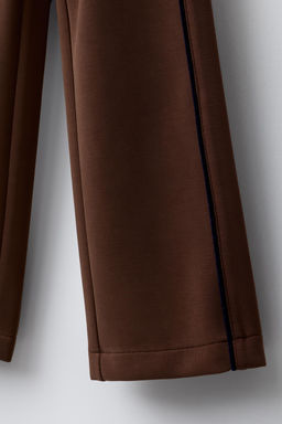 TROUSERS WITH MODAL AND CONTRASTING PIPING - Zara фото 4