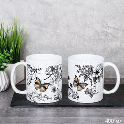 Кружка Бабочки/ 1124-1 /уп 48/