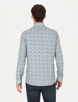 Petrol Slim Fit Uzun Kollu G_mlek - Pierre cardin фото 5
