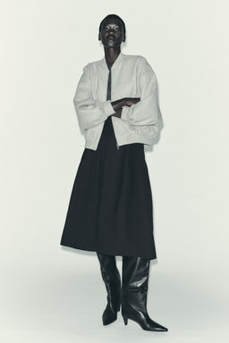 SOFT OVERSIZE BOMBER JACKET
