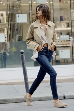 SHORT TRENCH-STYLE JACKET