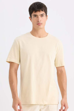 New Regular Fit Bisiklet Yaka Basic Duz K?sa Kollu Tisort - Defacto фото 16