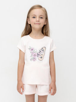 КР 302715/розовый к553 фуфайка (футболка) для дев - Crockid фото 2