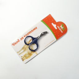 Ножницы-когтерезы изогнутые с прорезиненными ручками, отверстие 6 мм, тёмно-синие - Пижон фото 6
