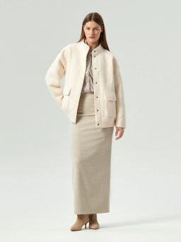 EMKA / Бомбер с накладными карманами из шерсти фото 4