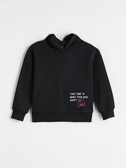 Kap??onlu K?z ?ocuk Sweatshirt