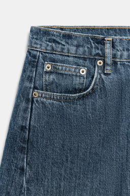 BERMUDA DENIM RELAXED TIRO MEDIO ZW COLLECTION / Azul - Zara фото 9