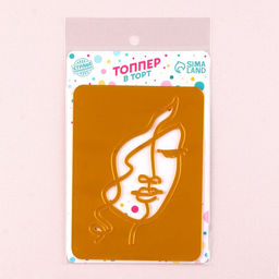 Украшение для торта Девушка с кудрями, цвет золото - Страна карнавалия фото 3