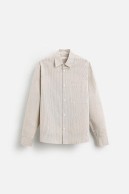 STRIPED SHIRT WITH POCKET - Zara фото 7