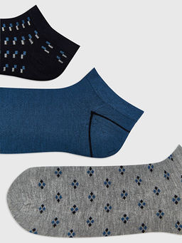 Desenli Bambu Erkek Patik ?orap 5li