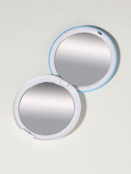 Цена за 3 шт. Зеркало складное «Деревья», d=7.5 см, с увеличением х2, голубой/красный