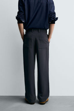STRAIGHT-LEG FLOWING TROUSERS - Zara фото 3