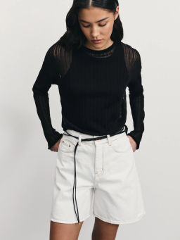 Джинсовые шорты А-силуэта / Zarina