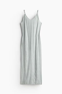 Vestido de saten arrugado con detalle girado - H&m фото 7