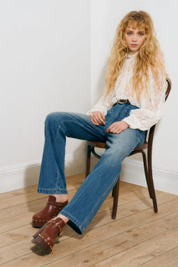 Straight High Waist Jeans - H&m фото 2