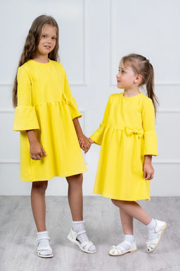 Платье Леди, цвет Лимонный, 78% х/б 16% пэ 6% лайкра