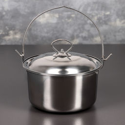 Котелок «Походный», 2.5 л, d=20 см, нержавеющая сталь, серебристый