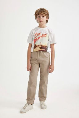 Erkek Cocuk Standart Paca Gabardin Pantolon