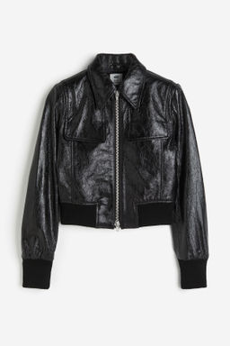 Cazadora biker de piel