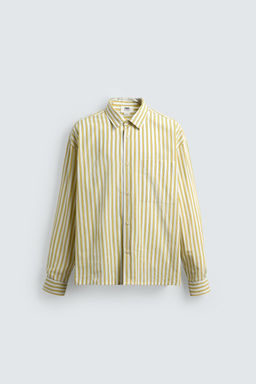 STRIPED SHIRT WITH POCKET - Zara фото 7