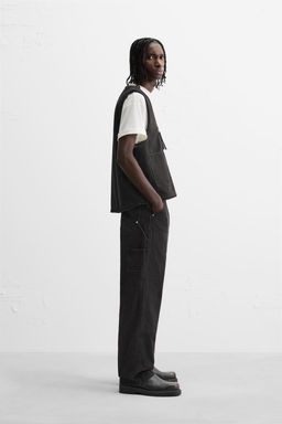DENIM WAISTCOAT WITH POCKETS - Zara фото 4