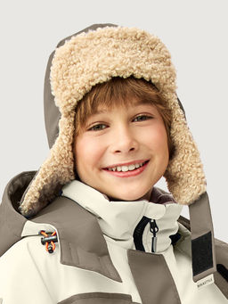 Шапка 11з55026 серый песок